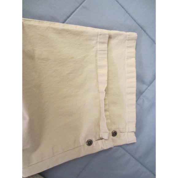 TALBOT'S CREAM BEIGE CROP PANTS STRETCH SIZE 8 - Picture 3 of 4